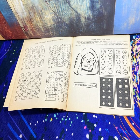 VINTAGE * 1983* MASTERS OF THE UNIVERSE ACTIVITY BOOK * MATTEL x HE-MAN x GOLDEN - Picture 9 of 12